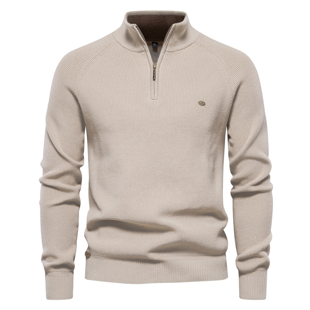 Luxuriöser Pullover mit Reißverschluss