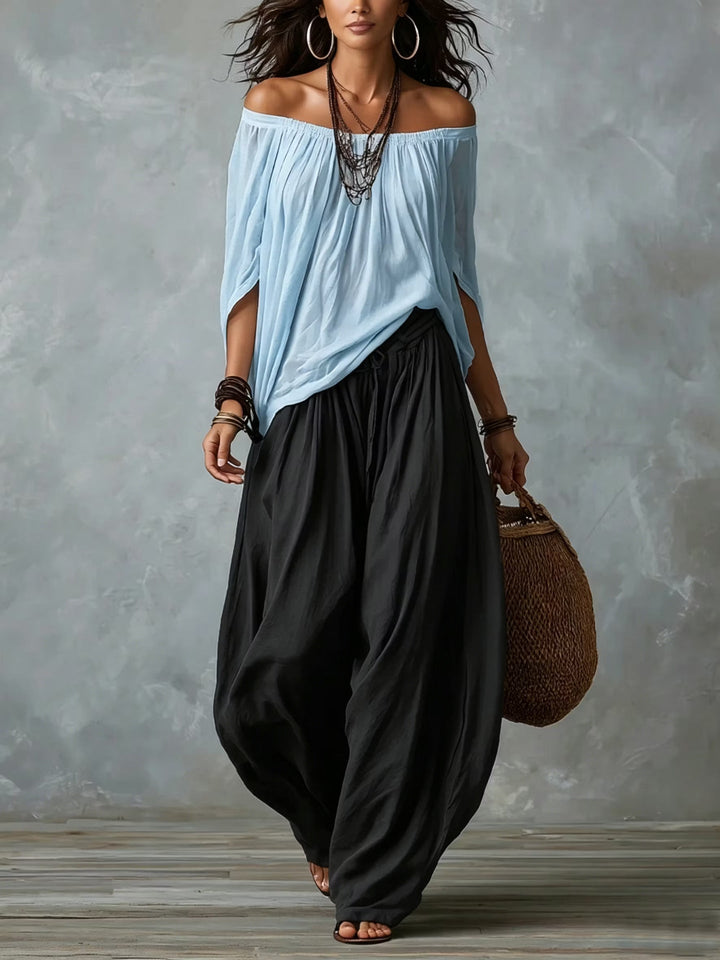 Camila | Müheloses Off-Shoulder Zweiteiliges Set