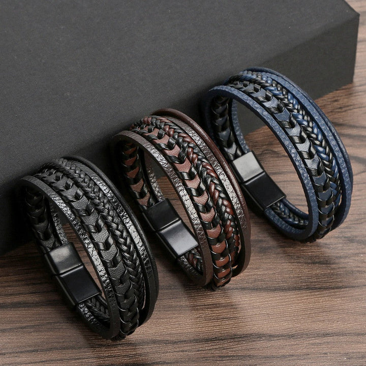 Ragnar Band I Leder Geflochtenes Wikingerarmband