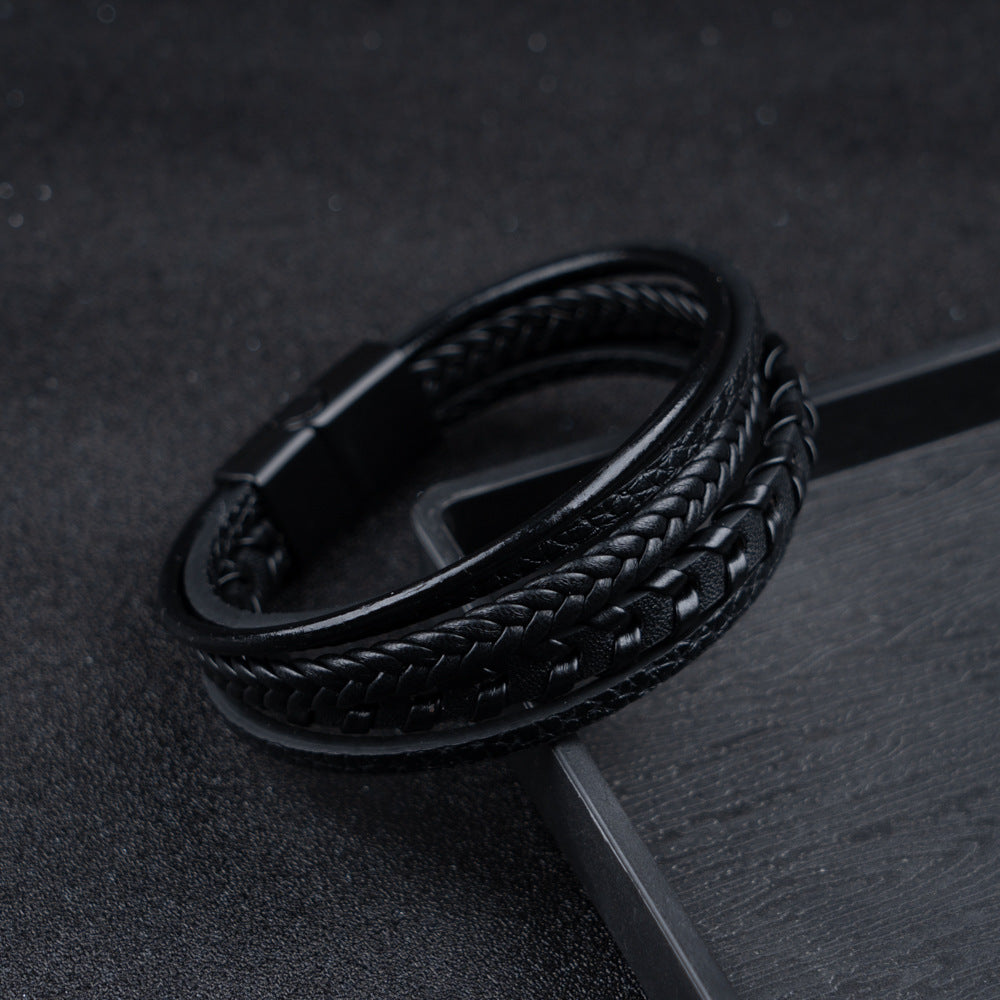 Ragnar Band I Leder Geflochtenes Wikingerarmband