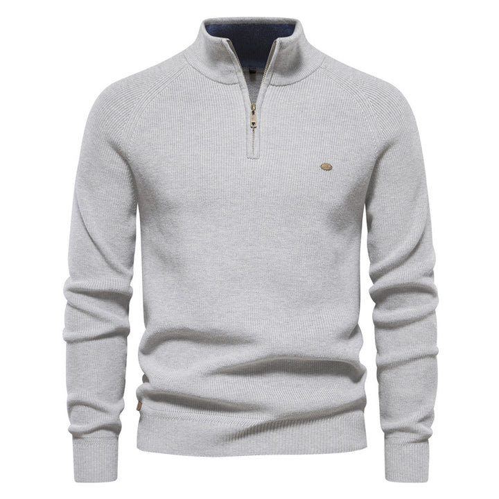 Luxuriöser Pullover mit Reißverschluss