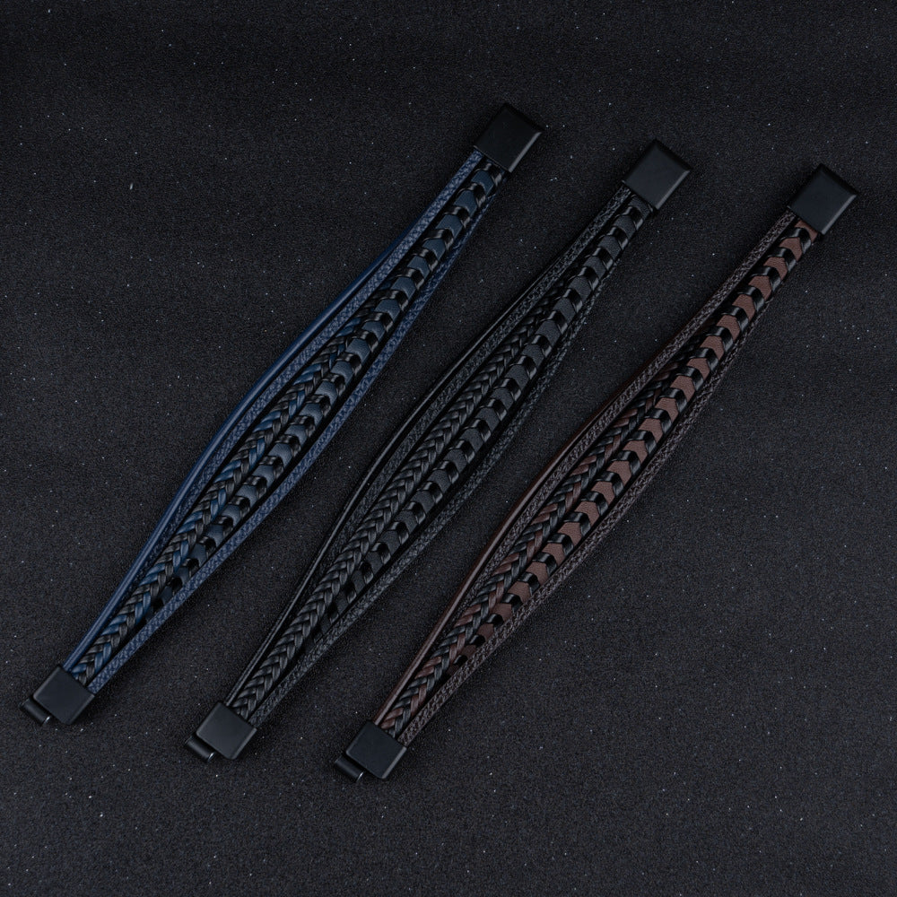 Ragnar Band I Leder Geflochtenes Wikingerarmband