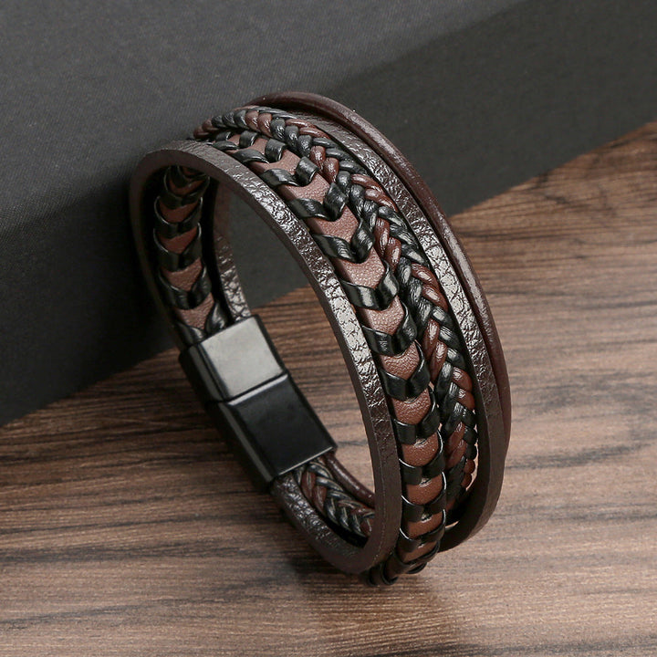 Ragnar Band I Leder Geflochtenes Wikingerarmband