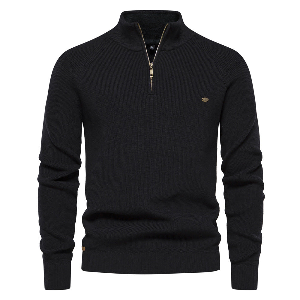Luxuriöser Pullover mit Reißverschluss