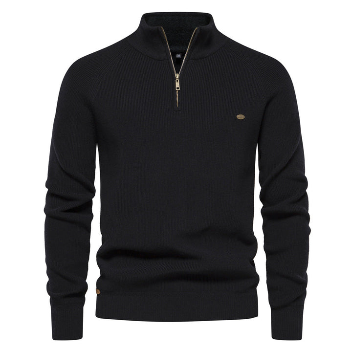 Luxuriöser Pullover mit Reißverschluss