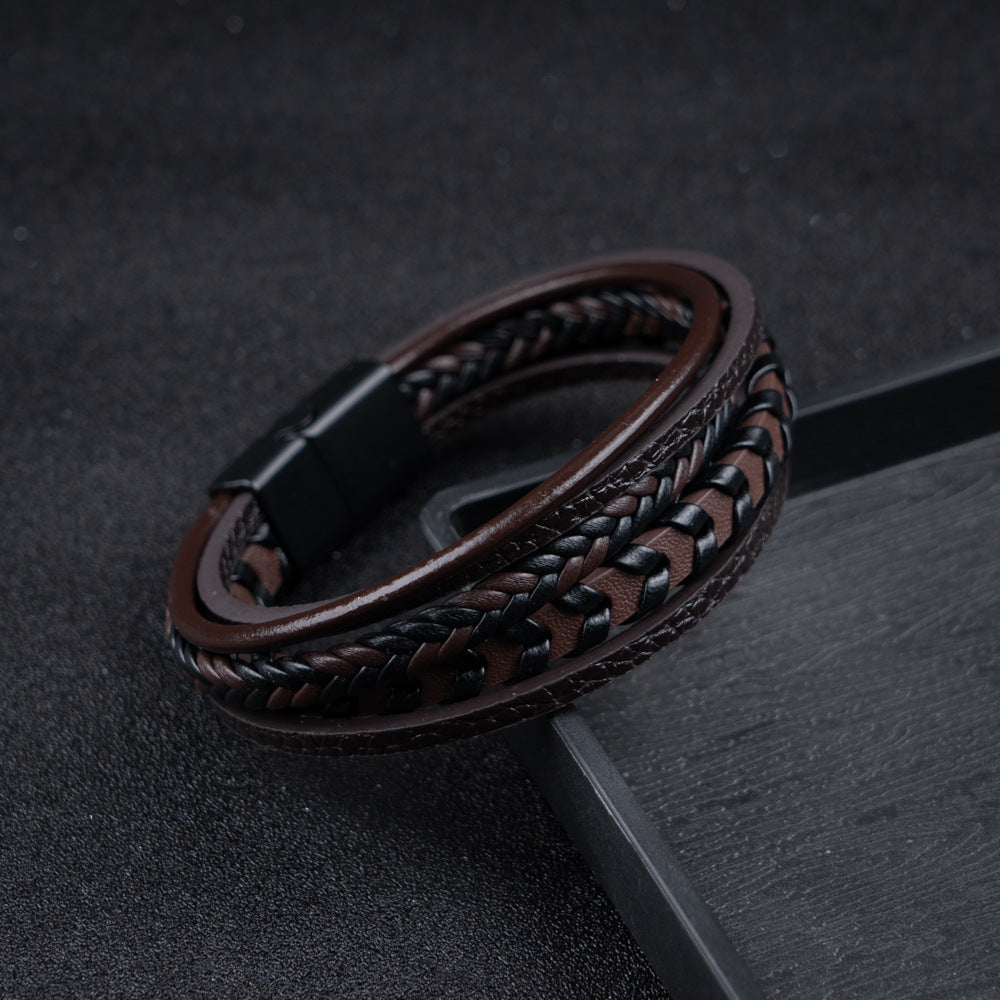 Ragnar Band I Leder Geflochtenes Wikingerarmband