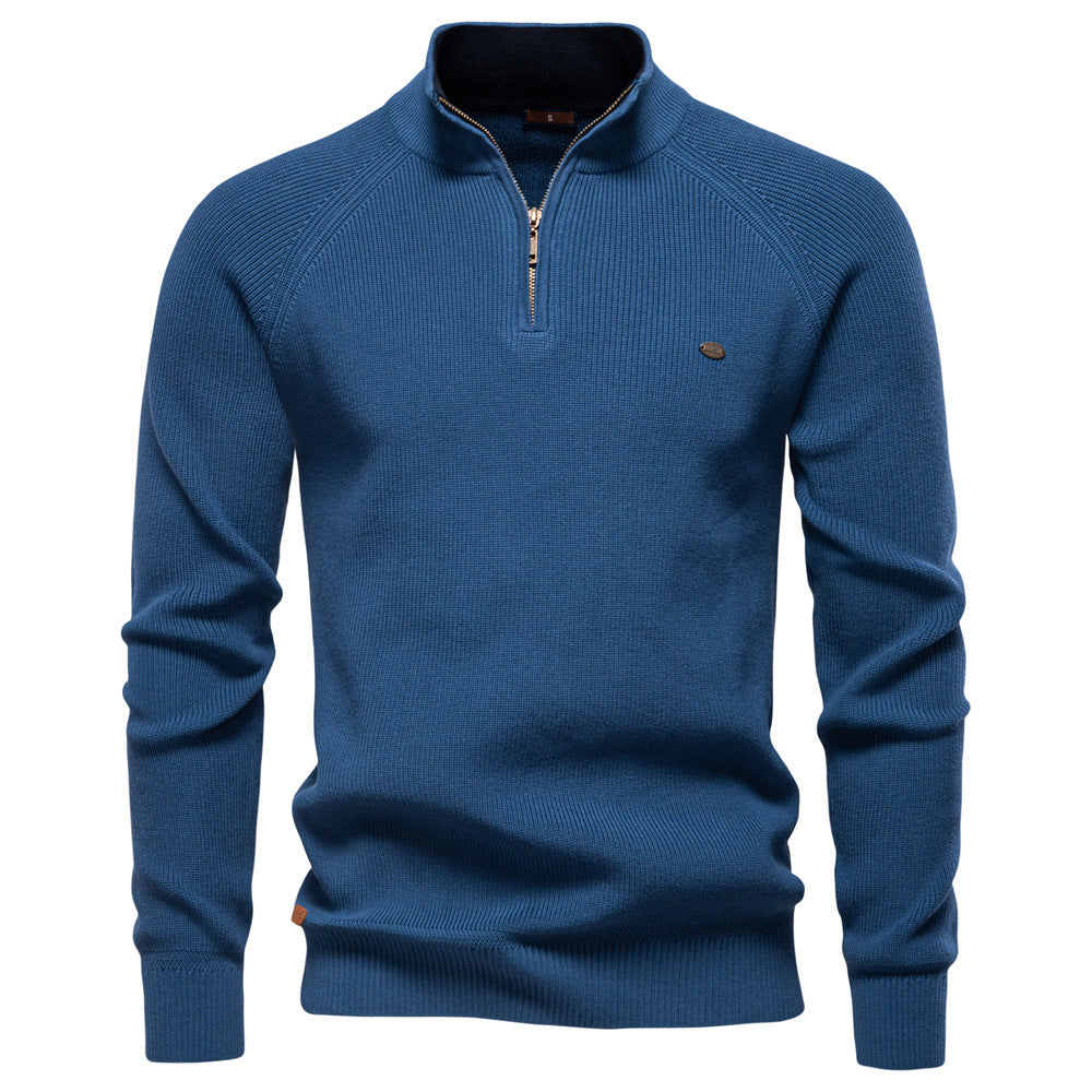 Luxuriöser Pullover mit Reißverschluss