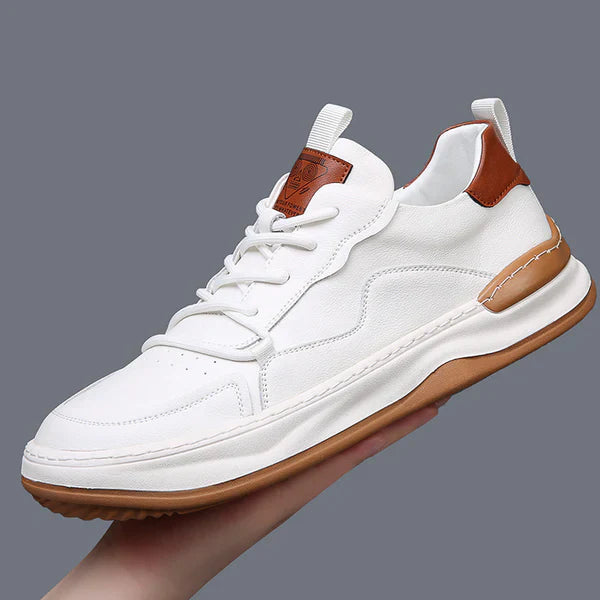 Hochsohlige Lederschuhe