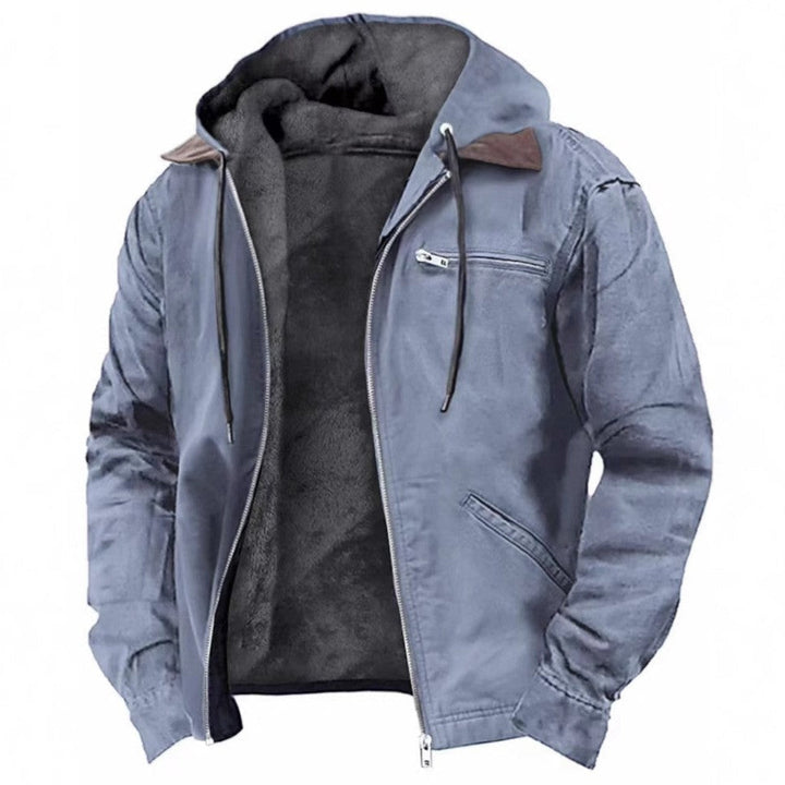 Isak™ | Warme Fleecegefütterte Kapuzen Vintage Jacke