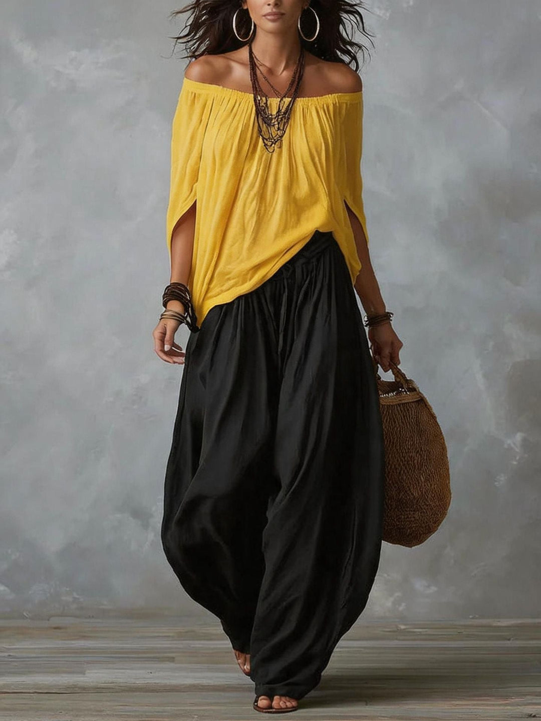 Camila | Müheloses Off-Shoulder Zweiteiliges Set