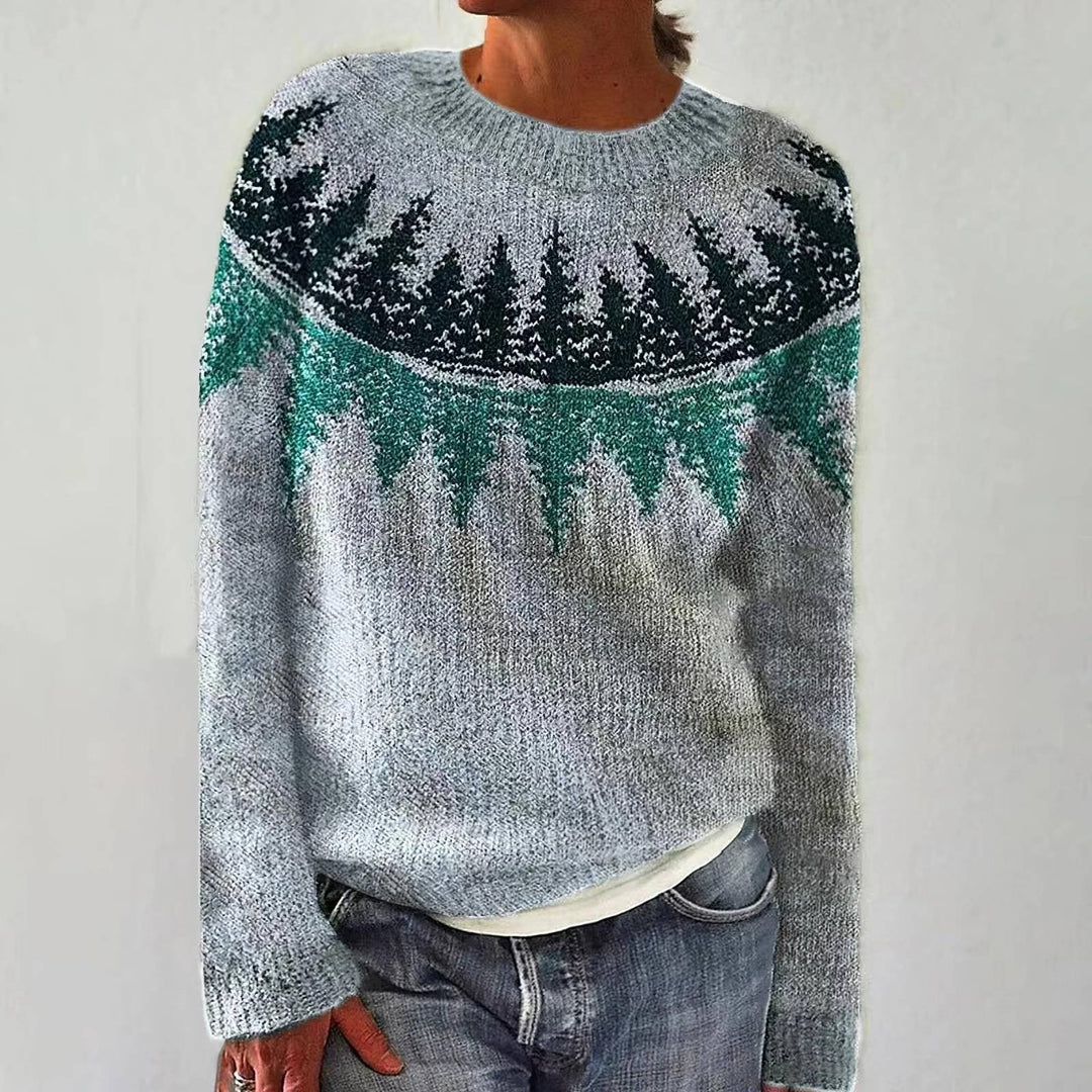 Ellie - Retro skandinavischer Strickpullover