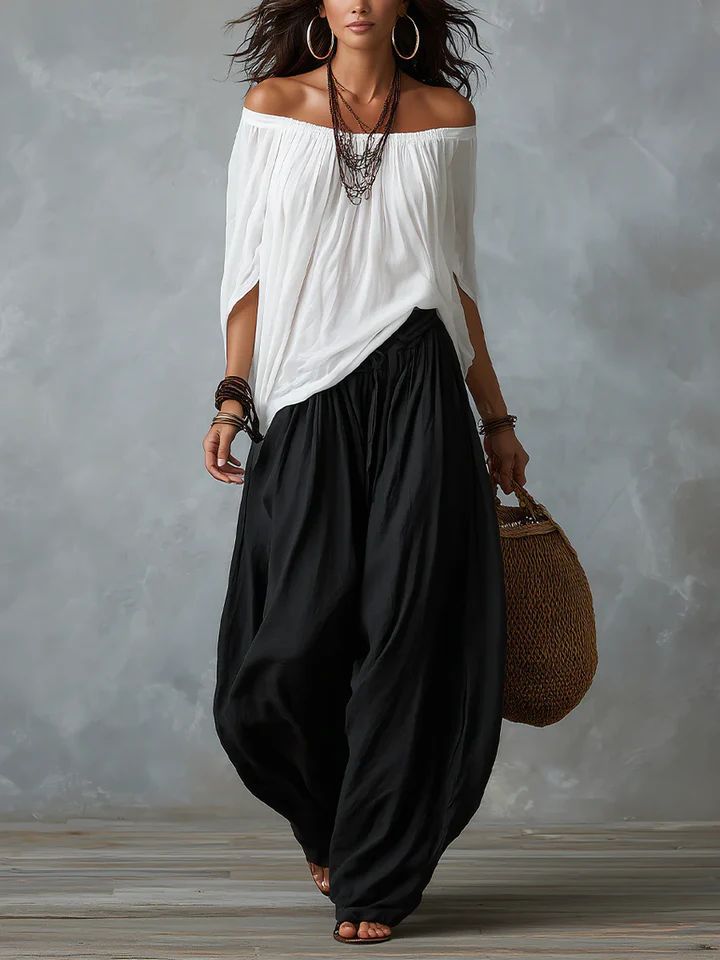 Camila | Müheloses Off-Shoulder Zweiteiliges Set