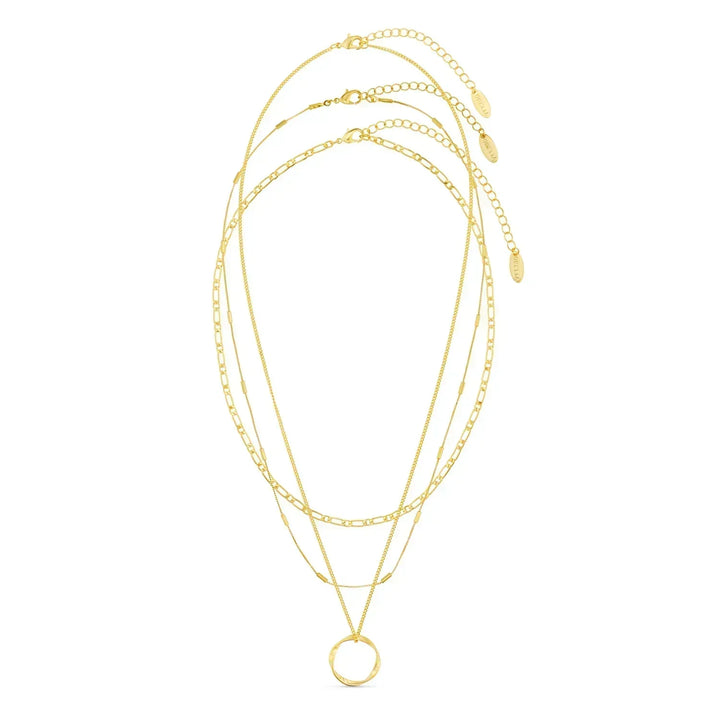 Offenes Dreireihiges Goldcollier