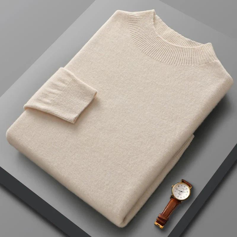 Halbhoher Kragen Kaschmirpullover