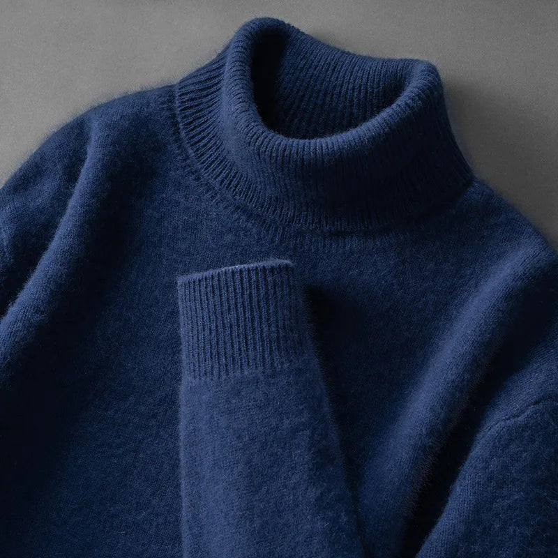 Eleganter Kaschmir-Rollkragenpullover