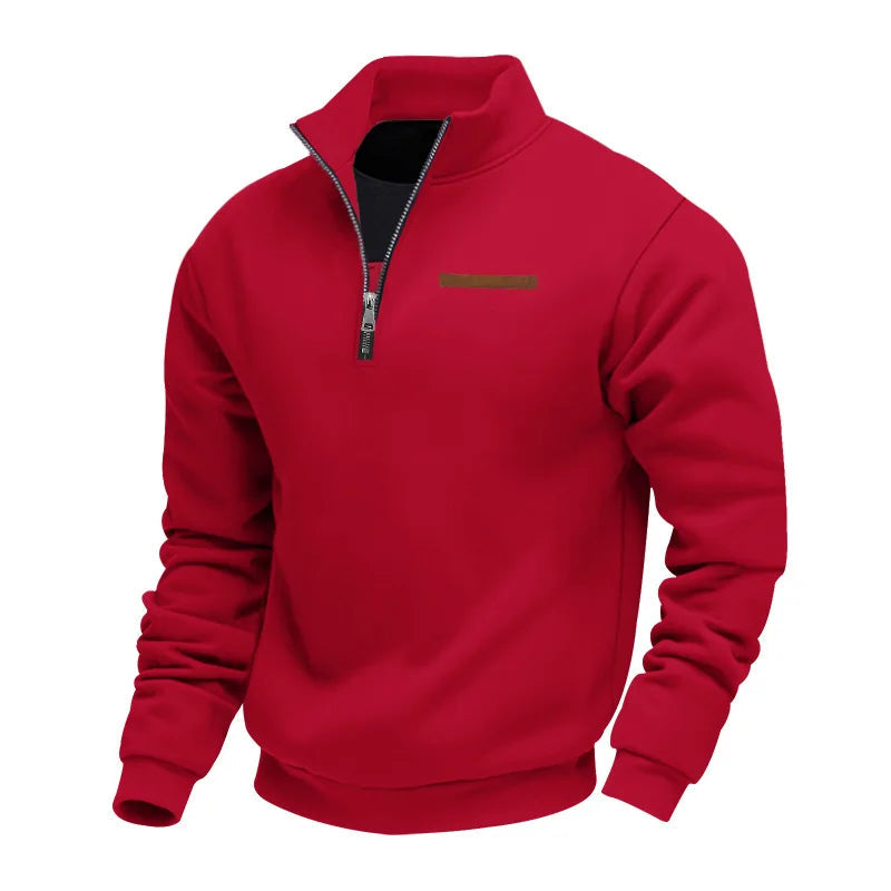 Lässiger Fleece-Zip-Pullover