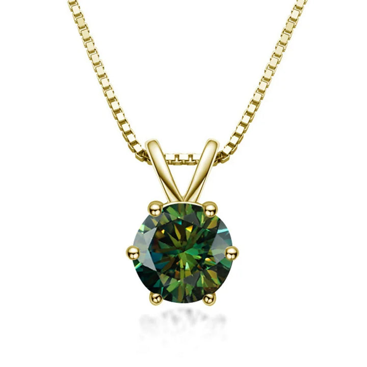 Elegantes Solitärcollier mit Moissanit