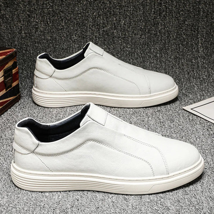 Klassische Leder-Slipper