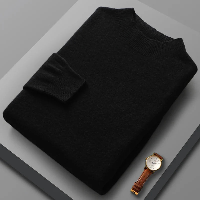 Halbhoher Kragen Kaschmirpullover