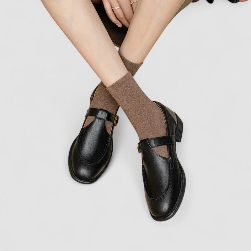 AVERY™|ORTHOPÄDISCHE MARY JANE SCHUHE MIT QUADRATSPITZE