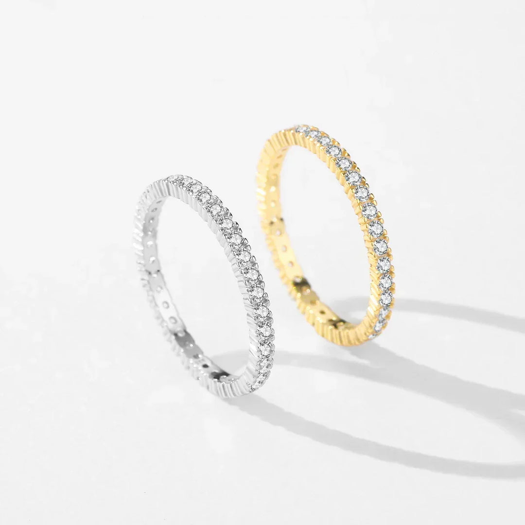 Minimalistischer Leuchtender Eternity-Ring
