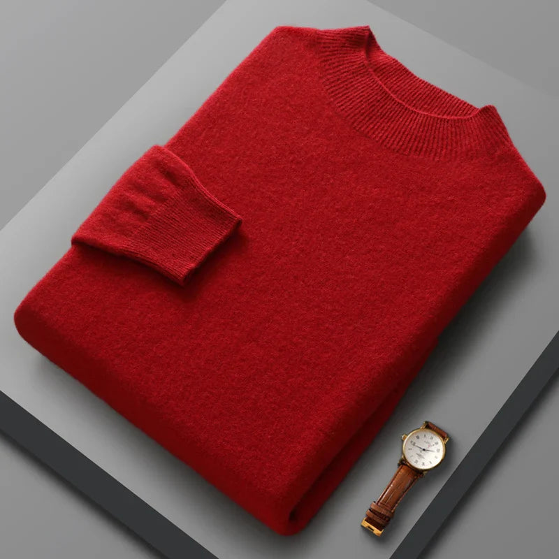Halbhoher Kragen Kaschmirpullover