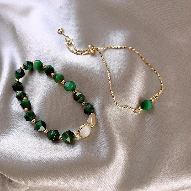 Elegantes Grüne Armband-Set