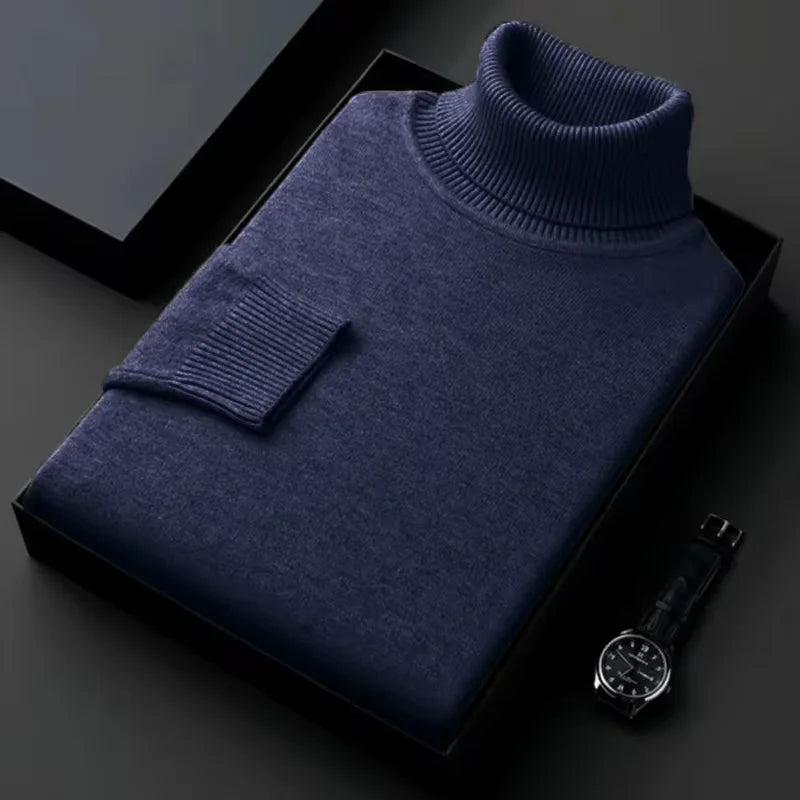 Eleganter Herren-Rollkragenpullover