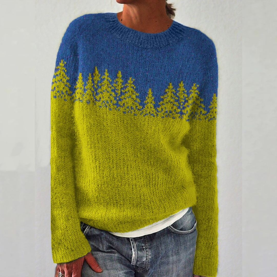 Maria - Retro skandinavischer Strickpullover