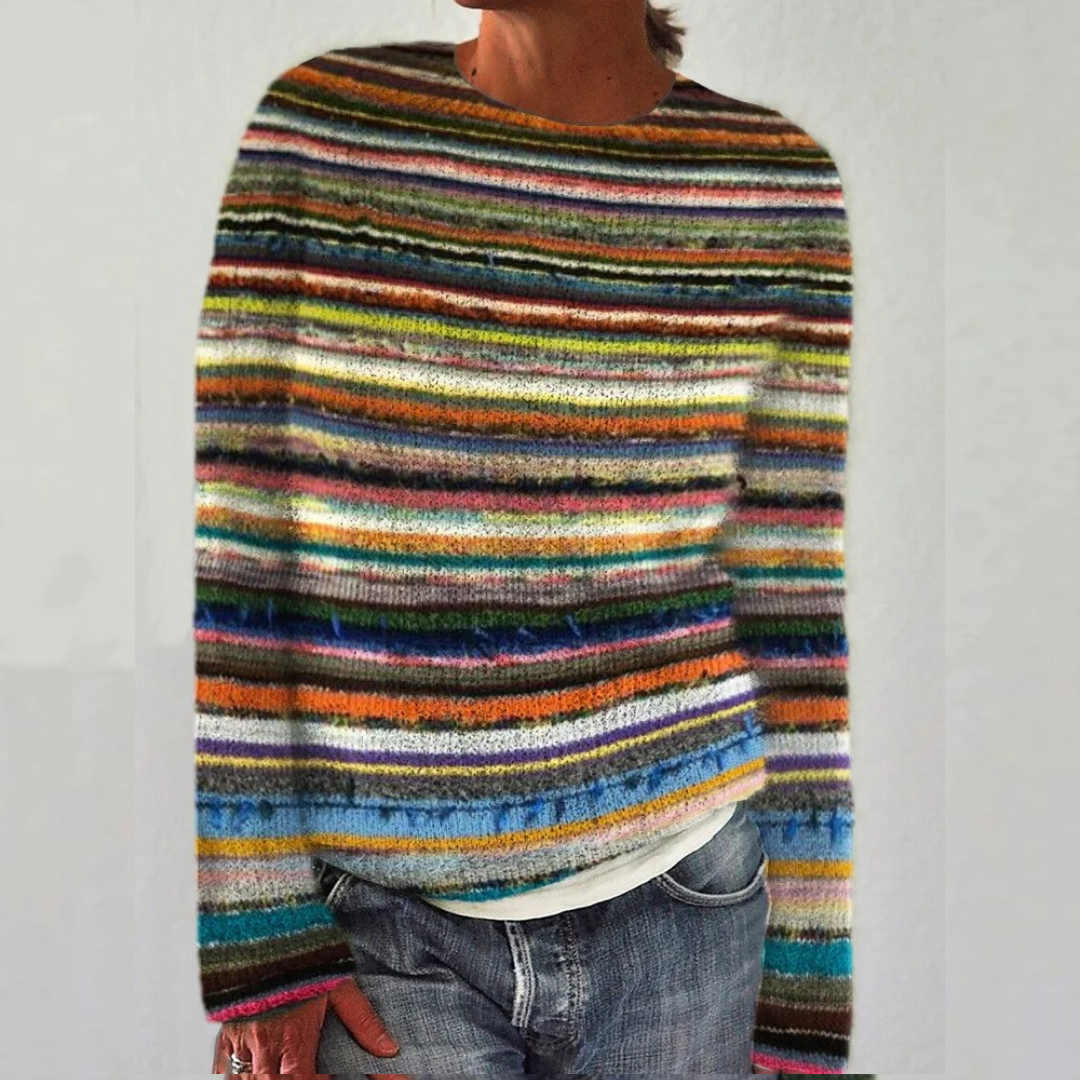 Esteri - Retro skandinavischer Strickpullover