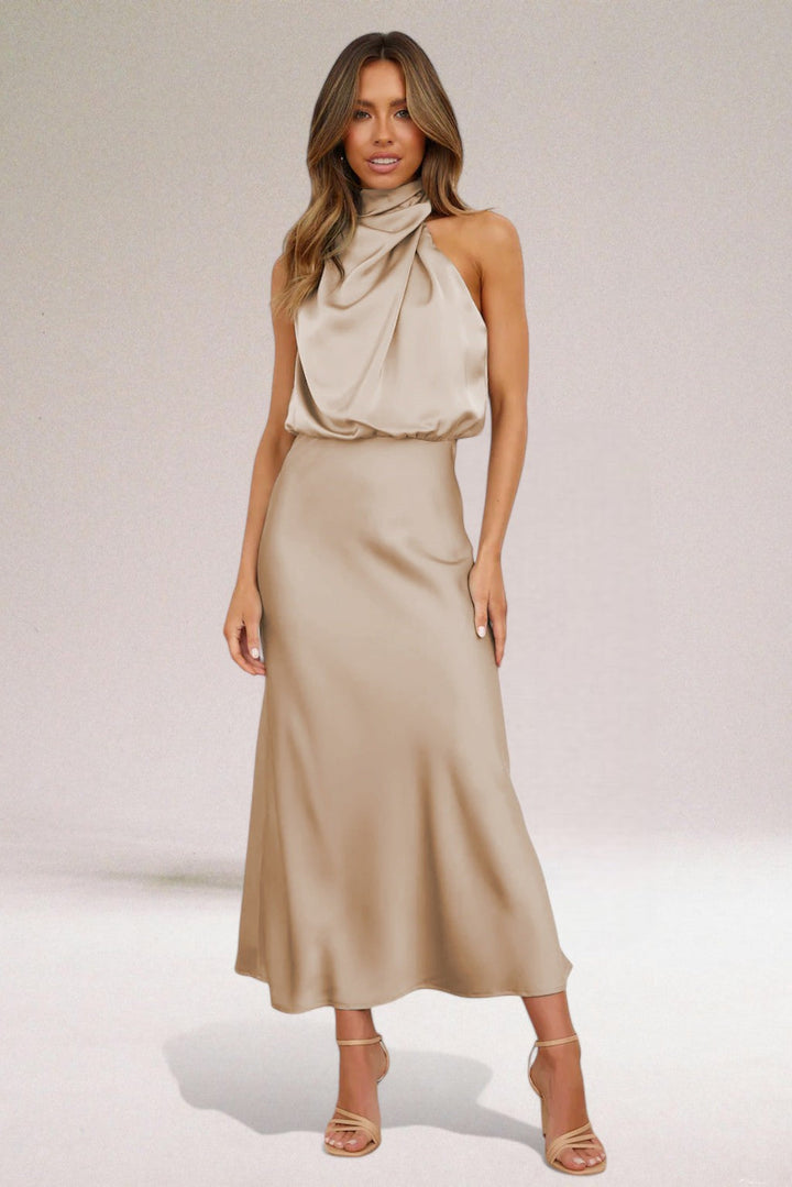 ELARA™ - Elegantes Satin-Abendkleid