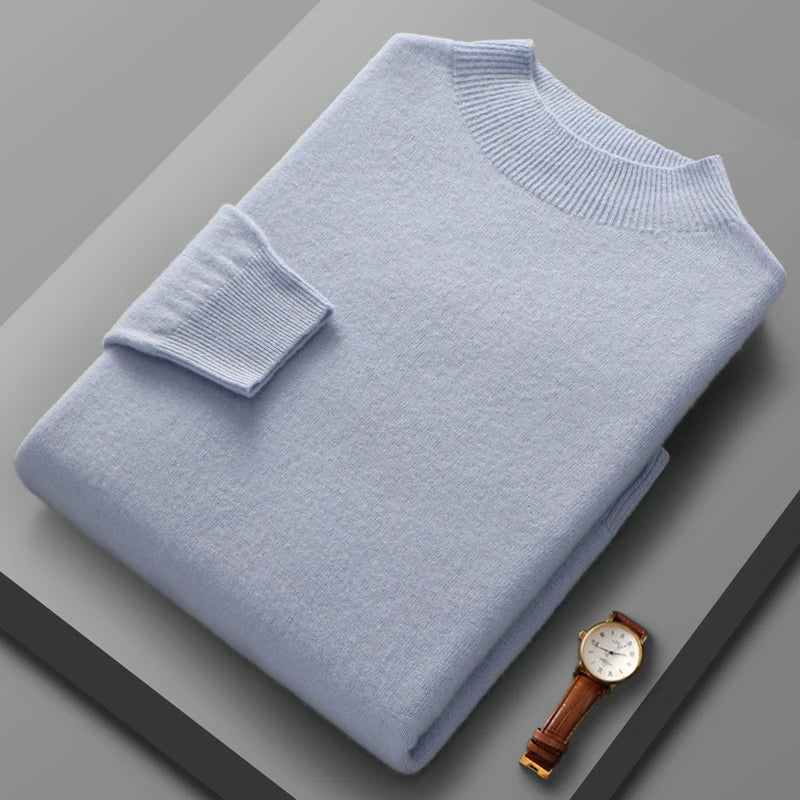 Halbhoher Kragen Kaschmirpullover