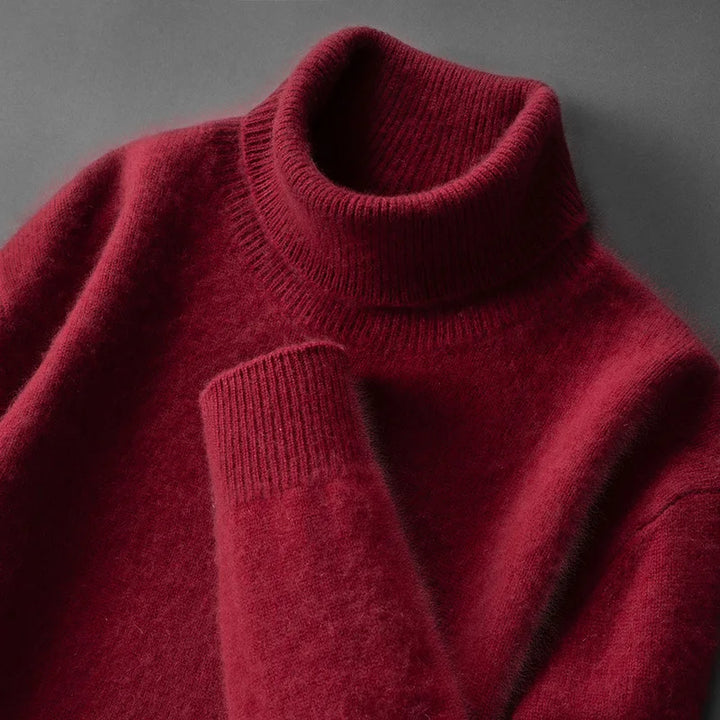 Eleganter Kaschmir-Rollkragenpullover