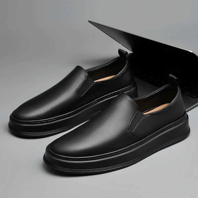 Leder Slipper Schuhe