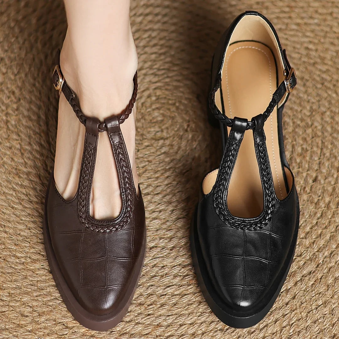 Chiara | Elegante T-Strap Mid-Heel Schuhe