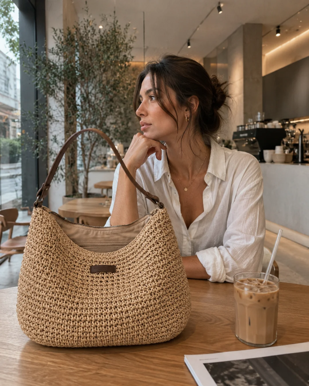 Simona | Elegante Geflochtene Tasche