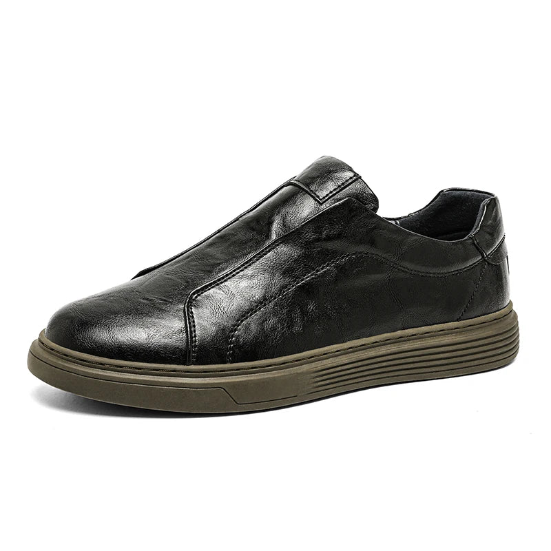 Klassische Leder-Slipper