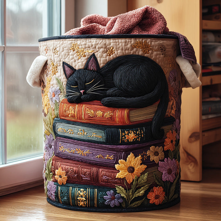 Bearbeiten – Quilt-Aufbewahrungskorb mit Katzenmotiv