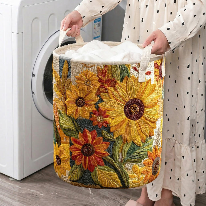 Cecilia – Quilt-Aufbewahrungskorb mit Blumenstickerei