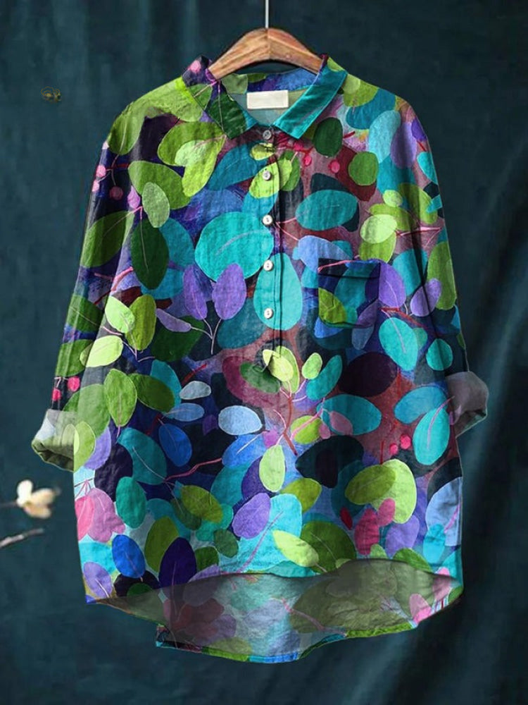 Lina | Lebhaftes Blümchen-Stickshirt