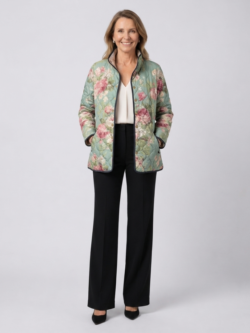 DELACROIX | Steppjacke Alte Rosen Hell