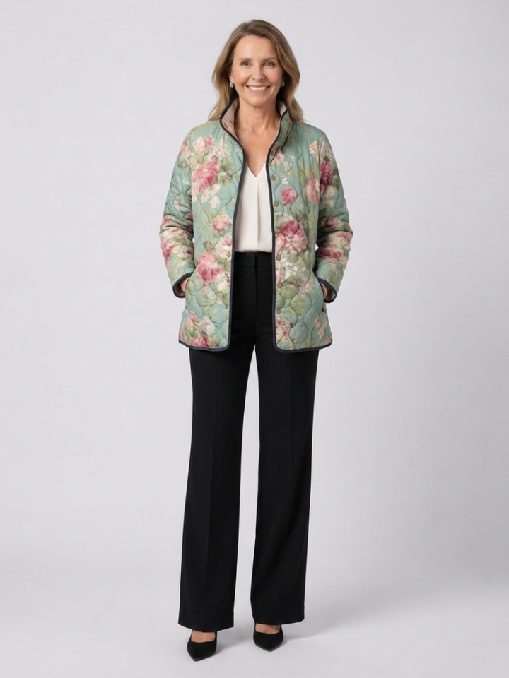 DELACROIX | Steppjacke Alte Rosen Hell