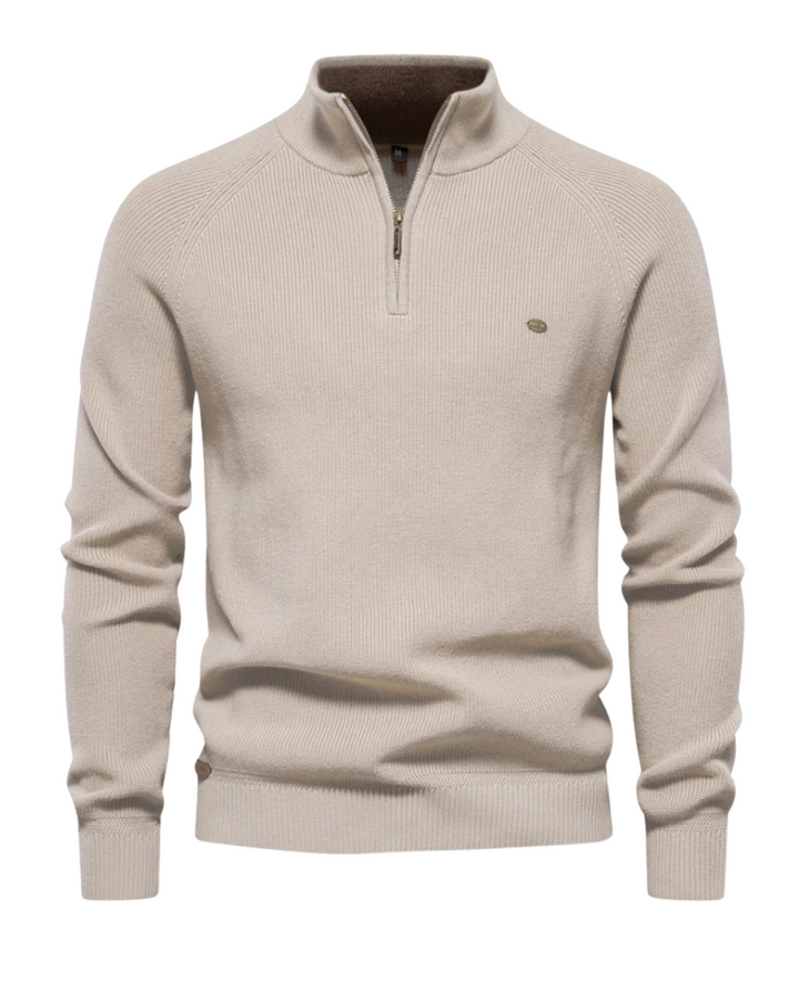 Luxuriöser Pullover mit Reißverschluss
