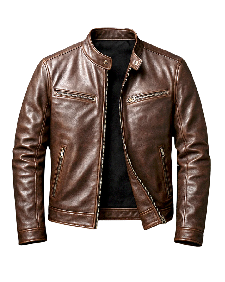 Vintage-Lederjacke