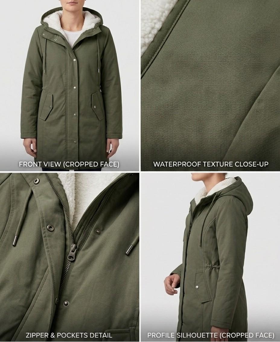 Amélie™ | Wasserdichter Langer Parka — Letzte Bearbeitung