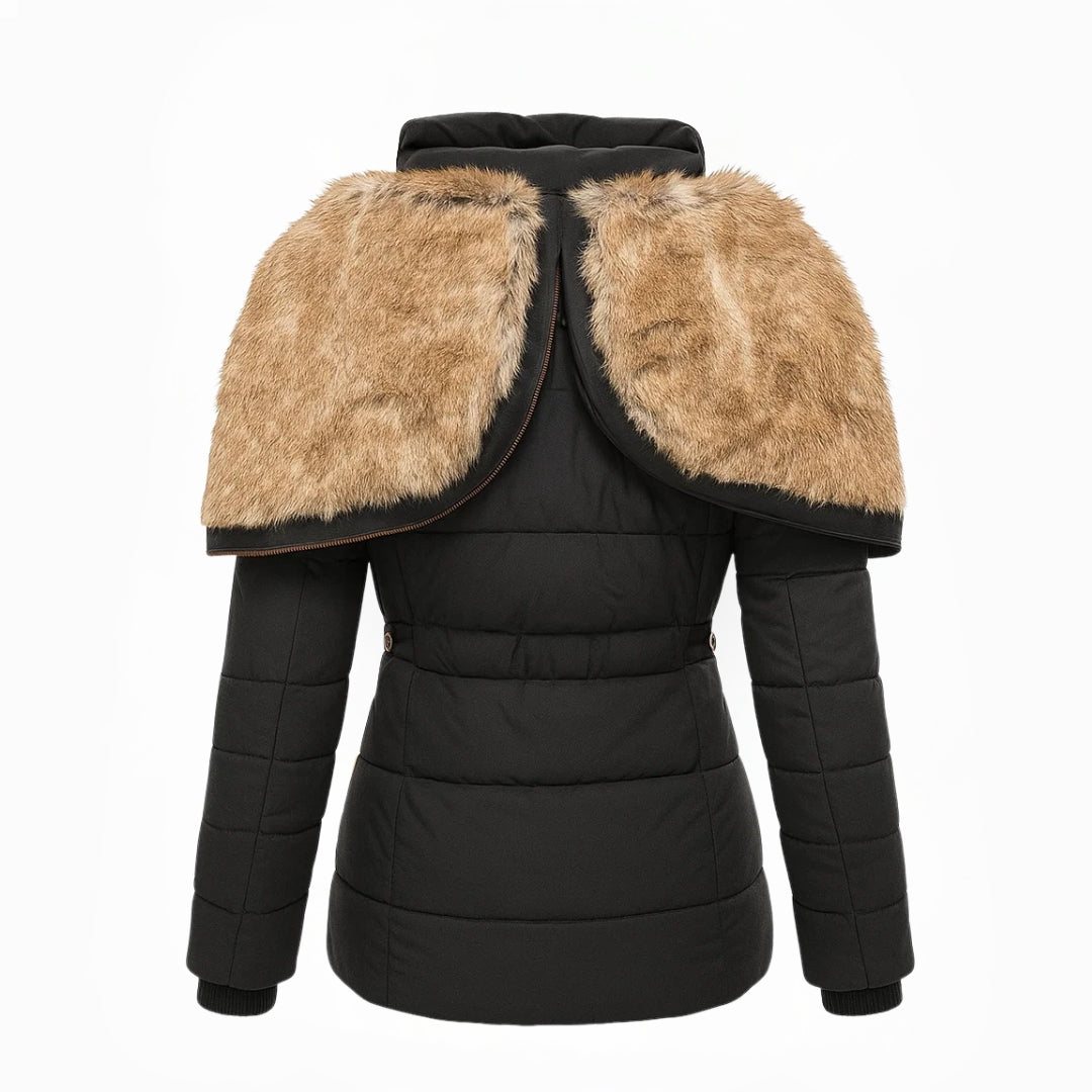 Marianne | Lange Winterjacke Damen | Überlappungsreißverschluss & Reißverschlusstaschen für Übersicht