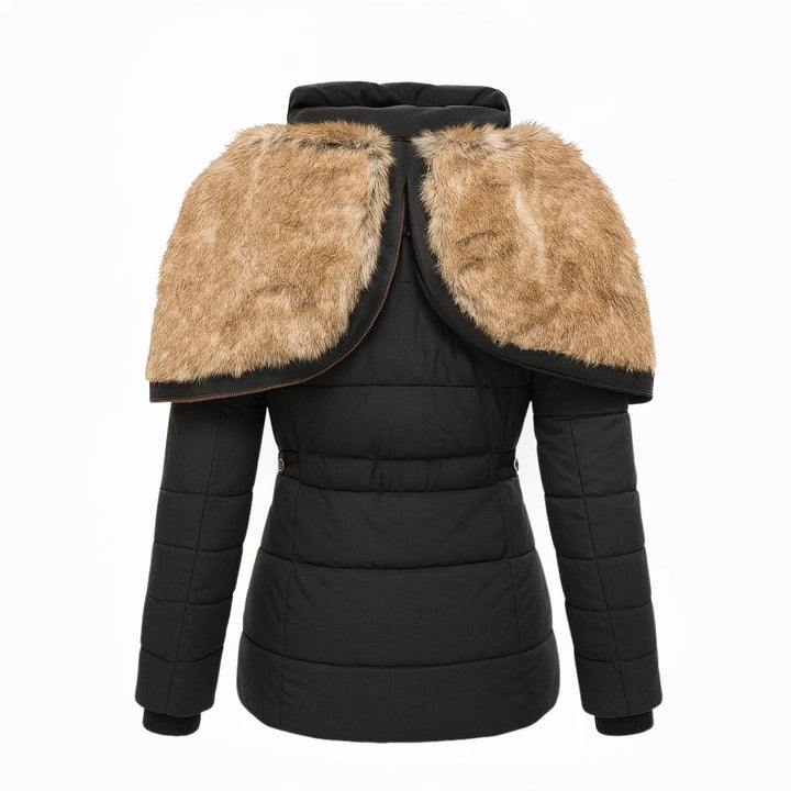 Marianne | Lange Winterjacke Damen | Überlappungsreißverschluss & Reißverschlusstaschen für Übersicht