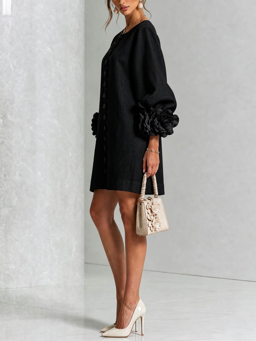 Florenz | Florales Hemdblusenkleid