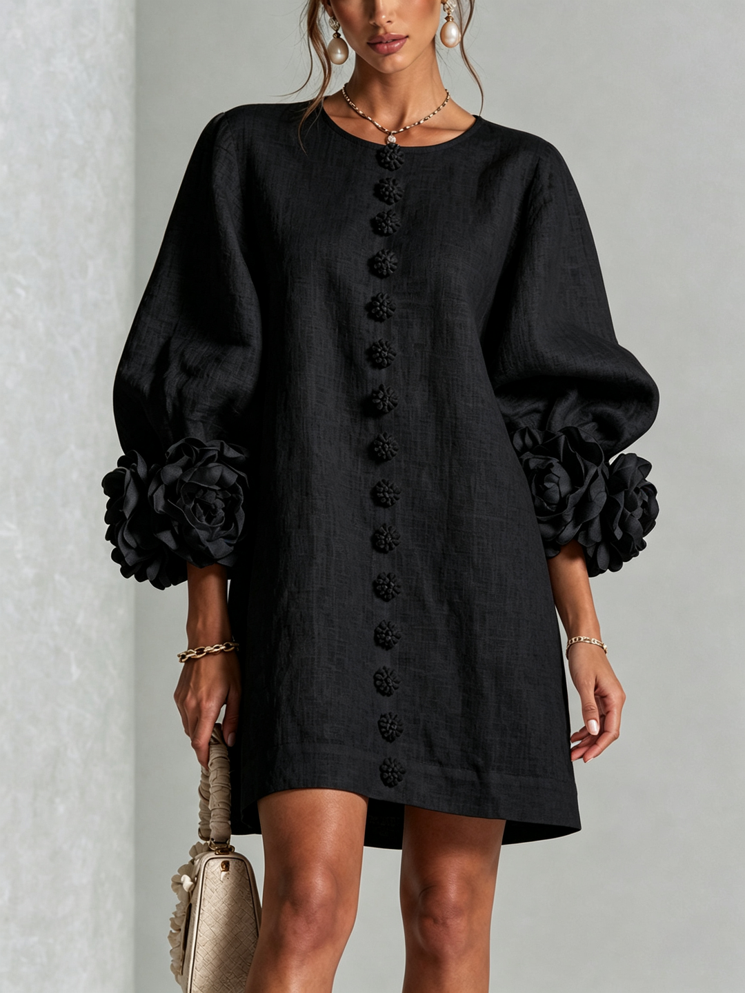 Florenz | Florales Hemdblusenkleid