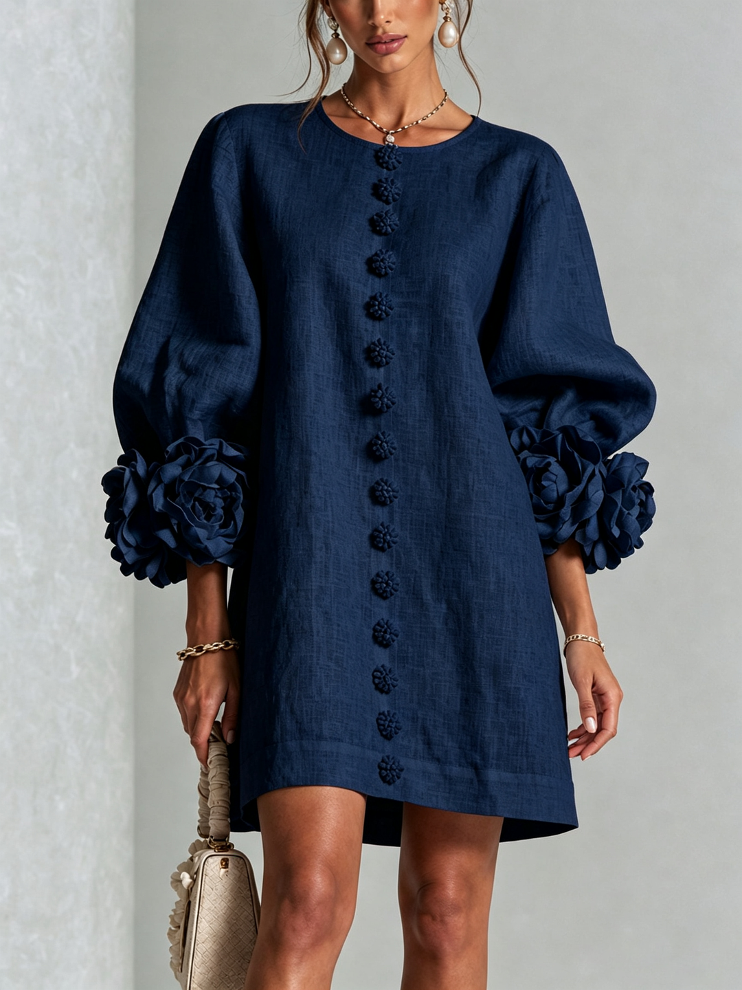 Florenz | Florales Hemdblusenkleid